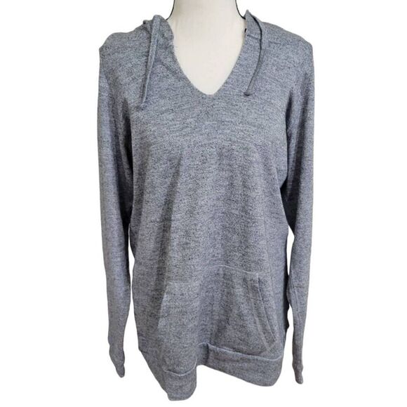 Miami Style Size: Large Hooded Shirt Hoodie Light Sweatshirt Long Sleeve Tee Gra - Picture 1 of 5